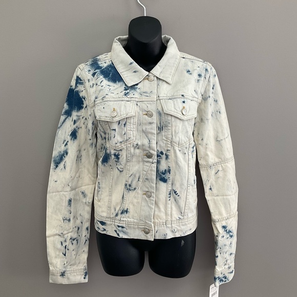 Free People, tie-dye jean jacket - Picture 2 of 14